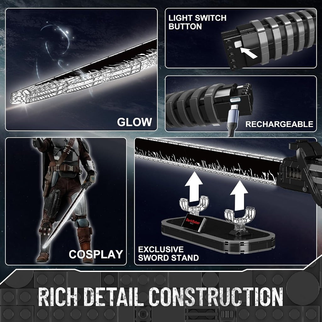 Mould King Black Saber Life-Sized Replica (10138) building set - view 3