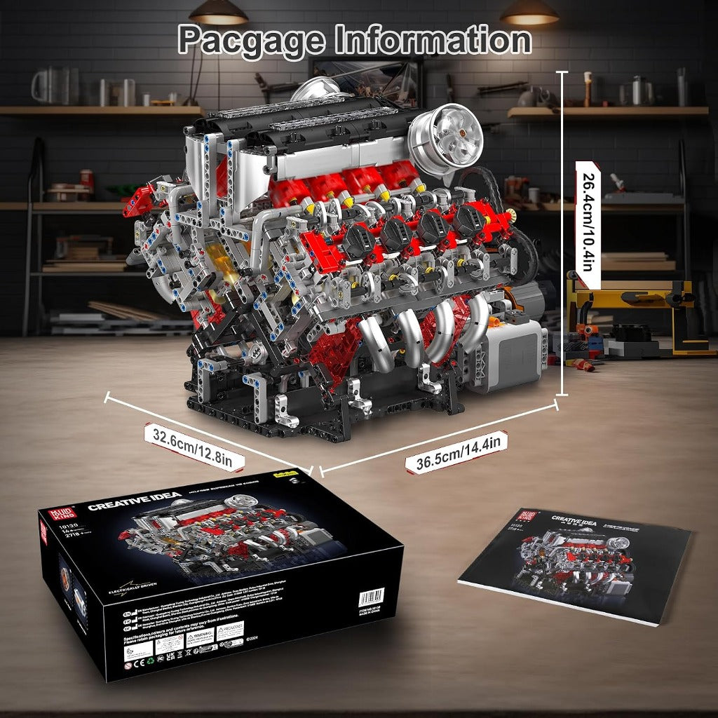 Mould King F488 Motorised V8 Engine (10130) building set - view 6