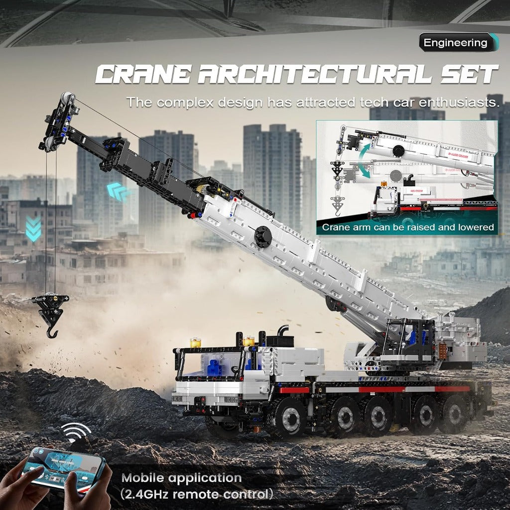 Mould King Remote Controlled LTM 1110 Crane Truck (17075) building set - view 2