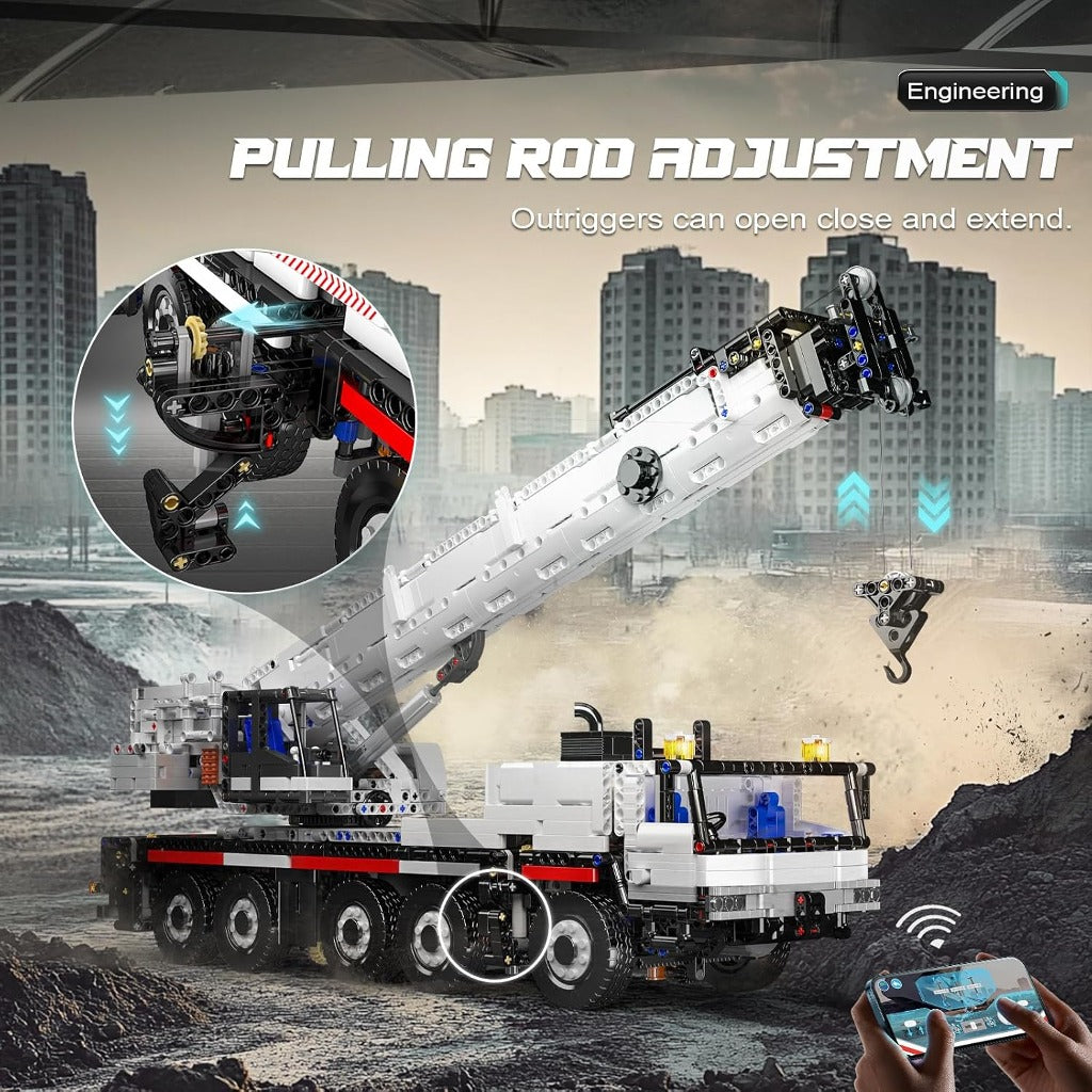 Mould King Remote Controlled LTM 1110 Crane Truck (17075) building set - view 4