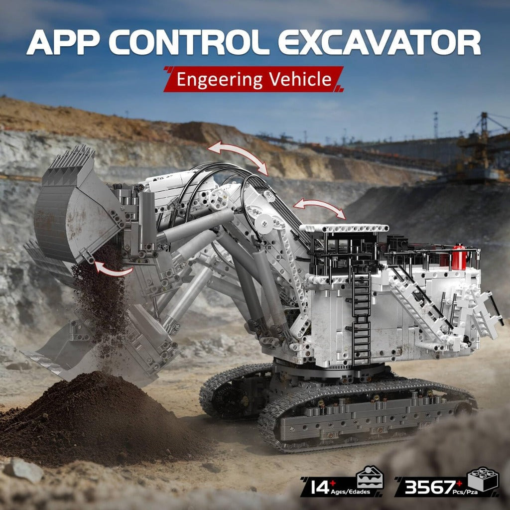 Mould King Remote Controlled Mining Excavator (17067) building set - view 3