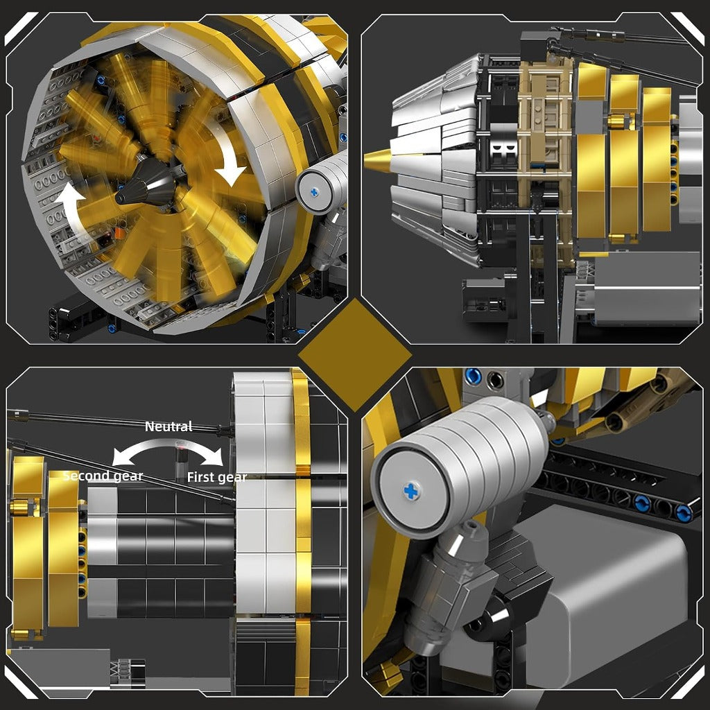 Mould King Motorised Turbine Engine (10141) building set - view 3
