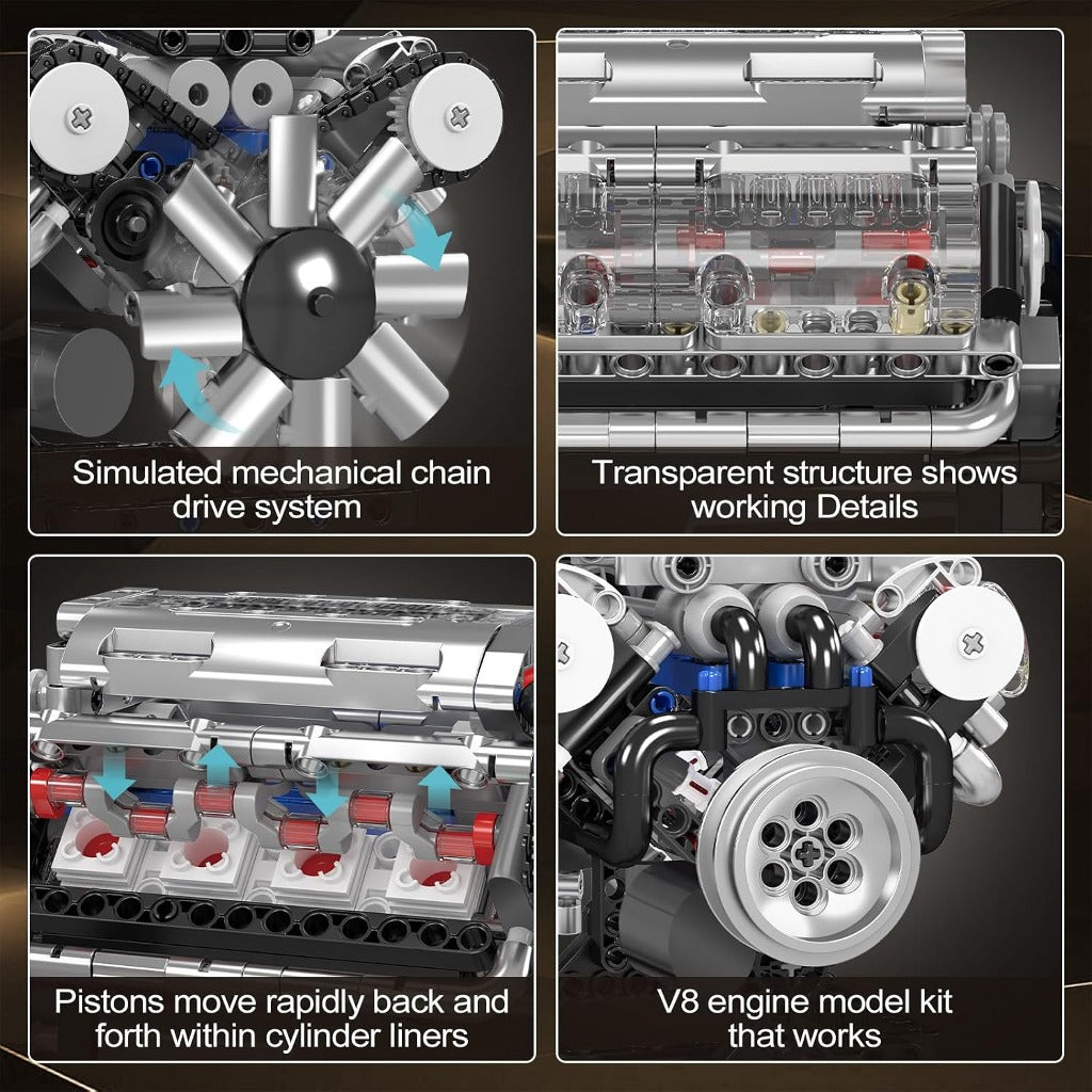 Mould King Motorised V8 Engine (10088) building set - view 3