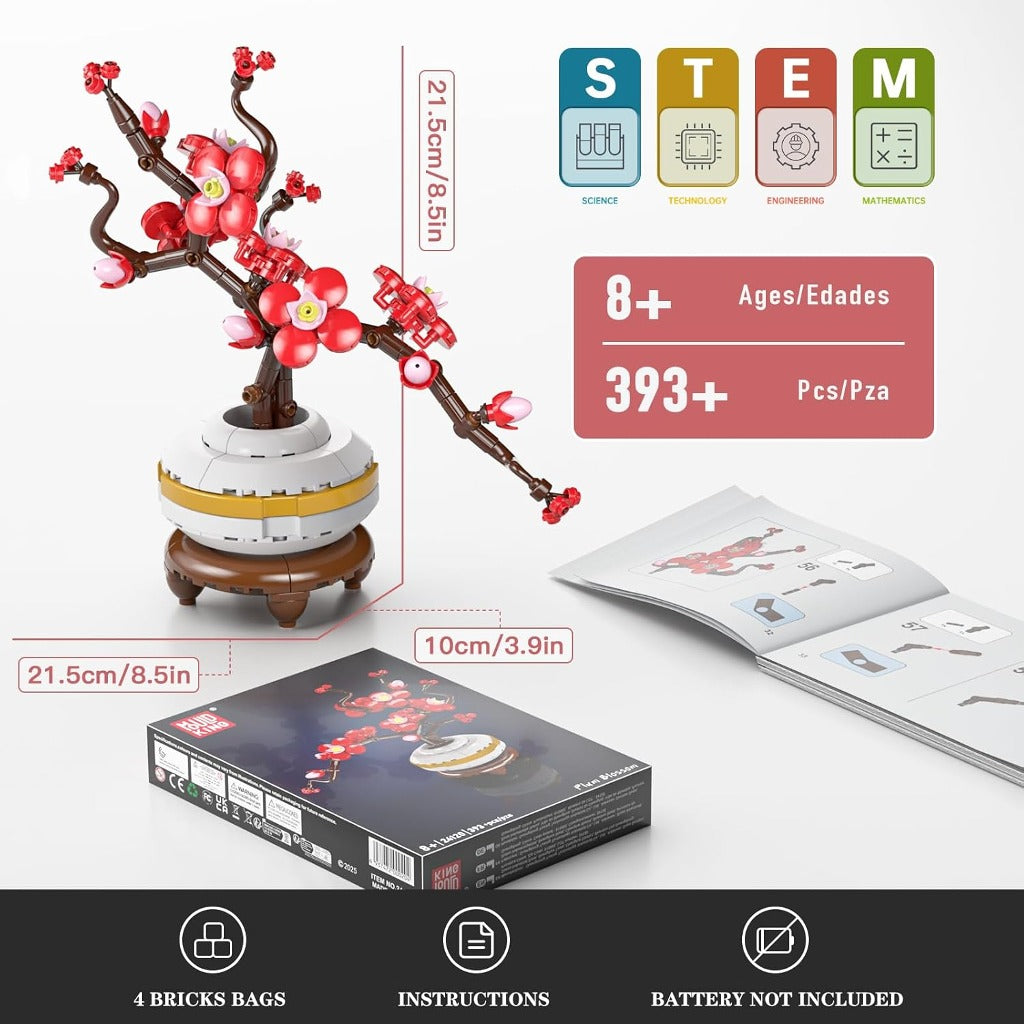 Mould King Plum Blossom Botanical (24120) building set - view 2