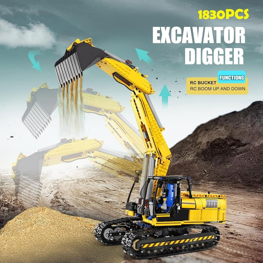 Mould King Tracked Excavator Dynamic Version (13112) building set - view 3
