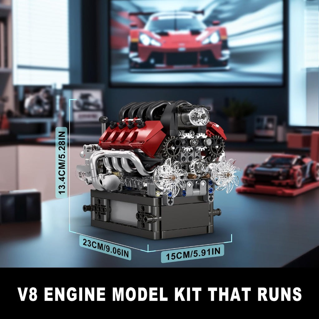 Mould King V8 Engine with Transmission (10227) building set - view 3