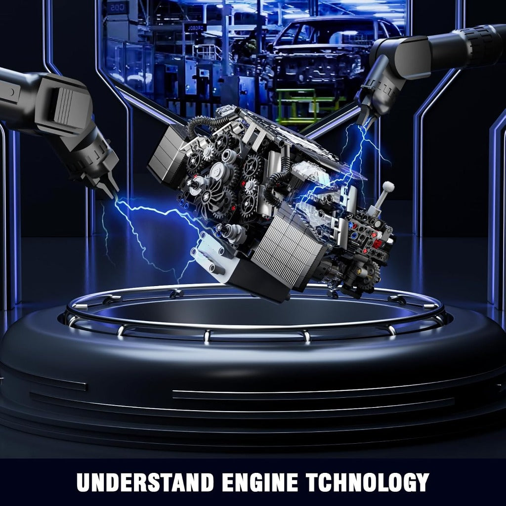Mould King W12 Twin Turbo Engine (10230) building set - view 2