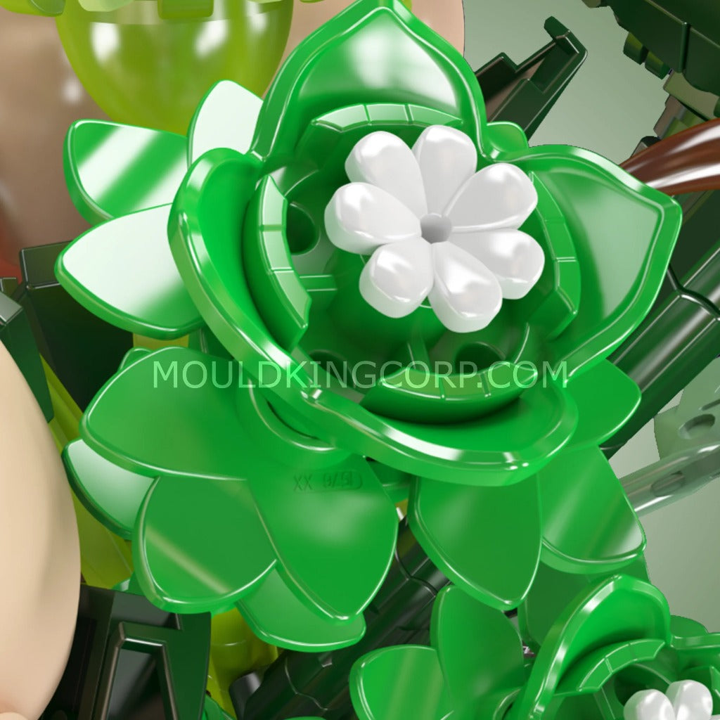 Mould King White Rose Flower Bouquet (24109) building set - view 4