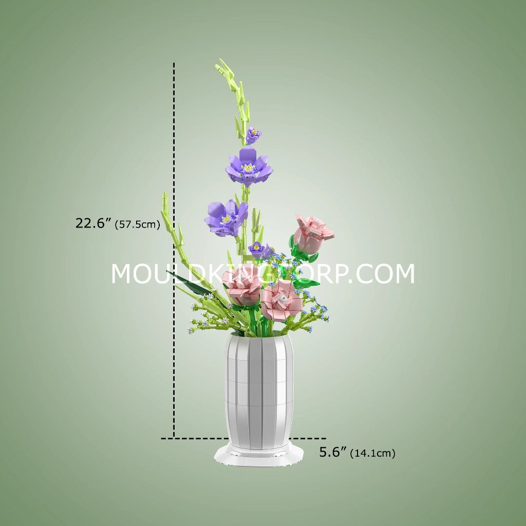 Mould King Wish-fulling Rose Flower Bouquet (10009) building set - view 3