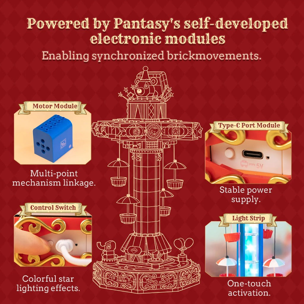 Pantasy Circus Paradrop (86003) building set - view 5