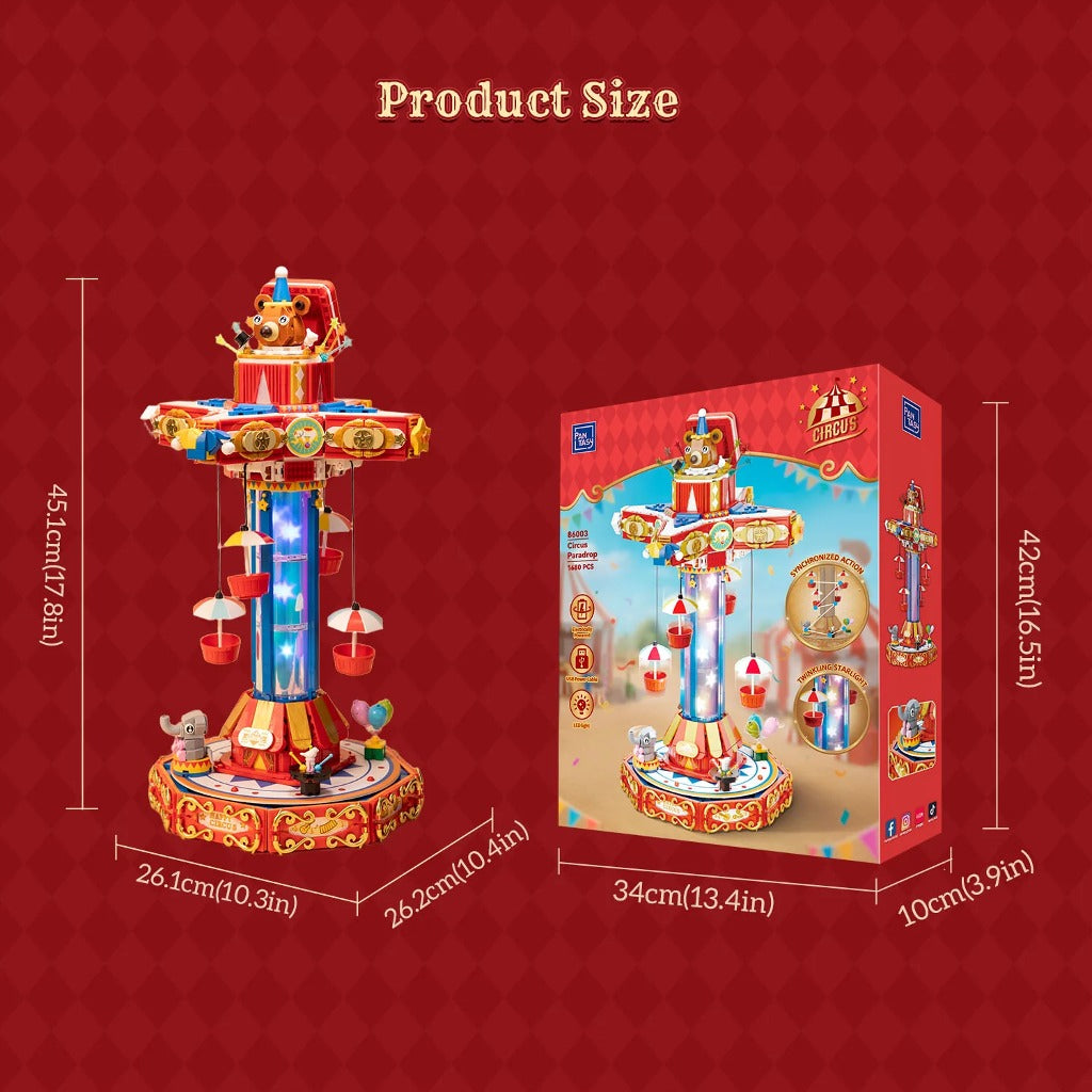 Pantasy Circus Paradrop (86003) building set - view 8