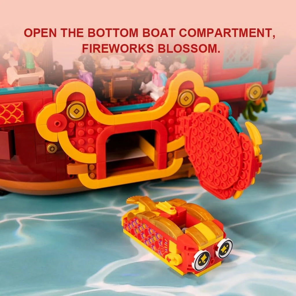 Pantasy Fortune Dragon Ship (18009) building set - view 4
