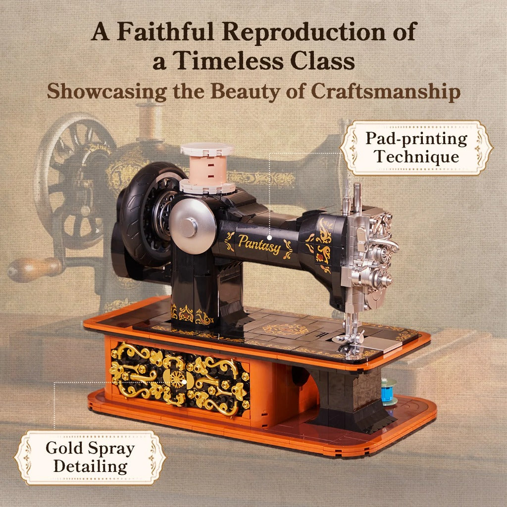 Pantasy Hand Crank Sewing Machine (85028) building set - view 3