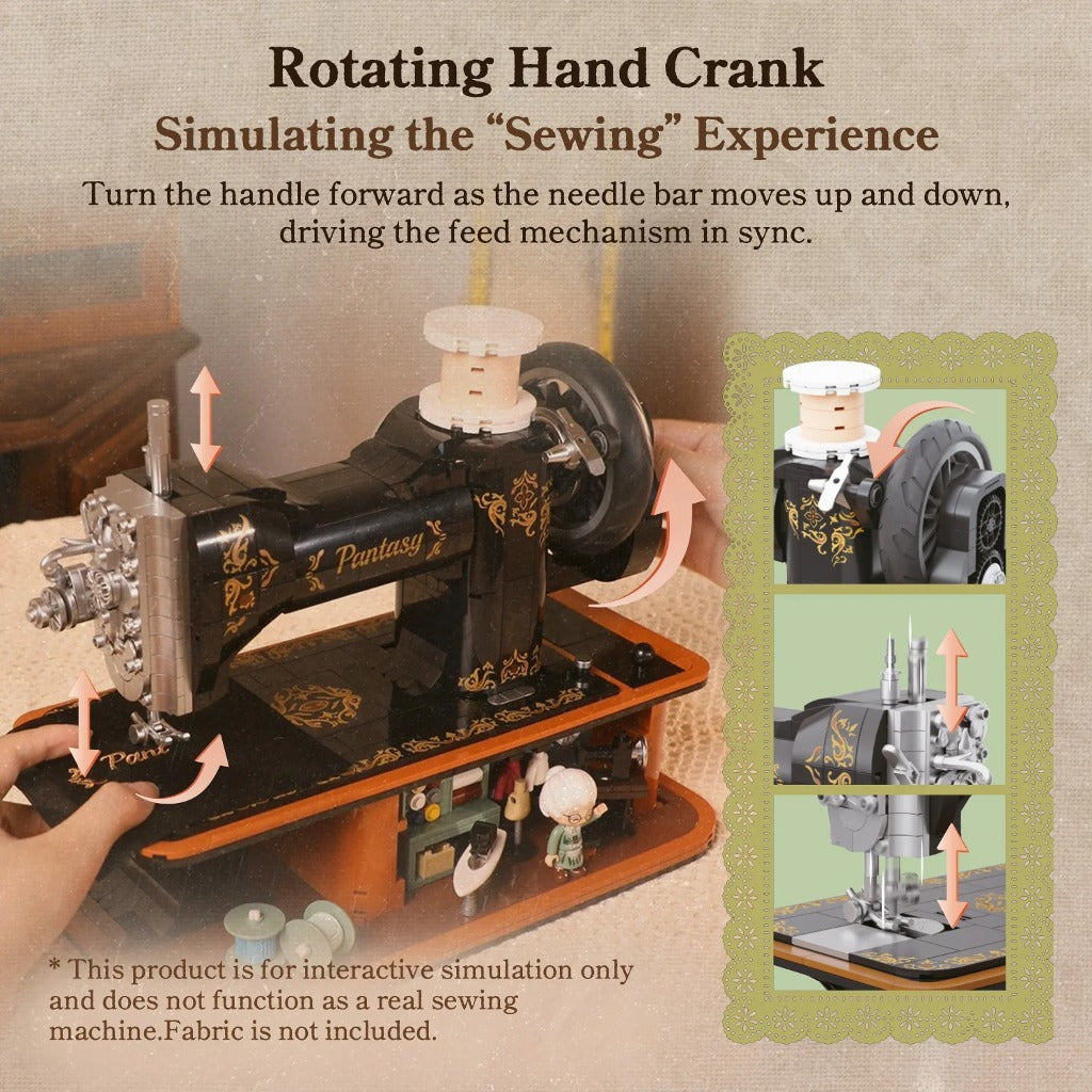 Pantasy Hand Crank Sewing Machine (85028) building set - view 4