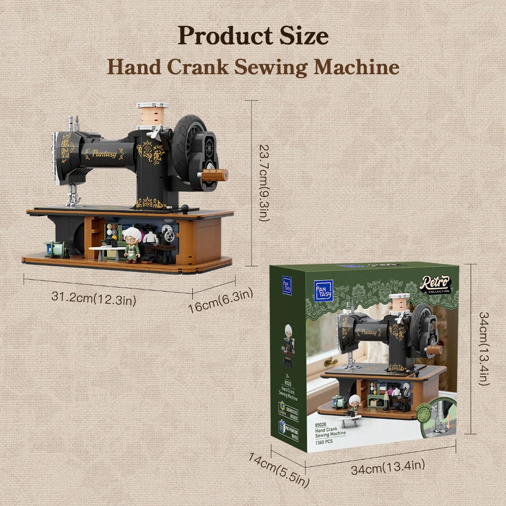 Pantasy Hand Crank Sewing Machine (85028) building set - view 8