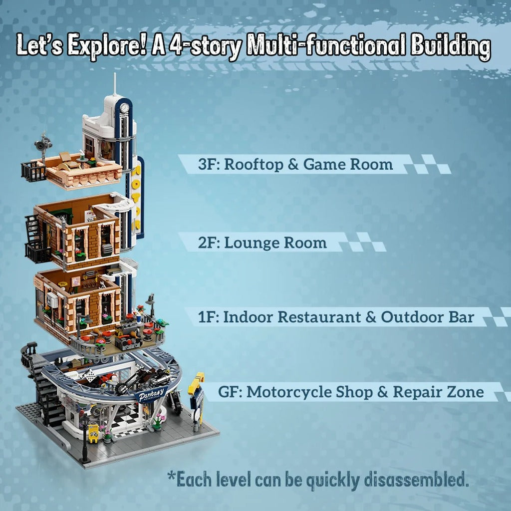 Pantasy Motorcycle Restaurant (85024) building set - view 4