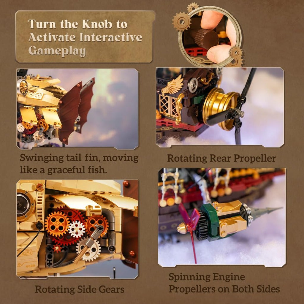 Pantasy Steampunk Airship (85021) building set - view 3