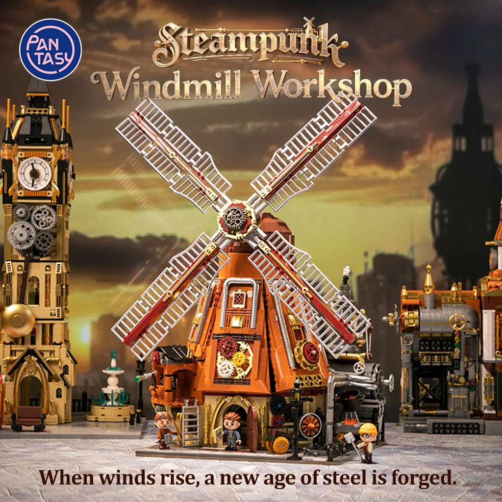 Pantasy Steampunk Windmill Workshop (85026) building set - view 2