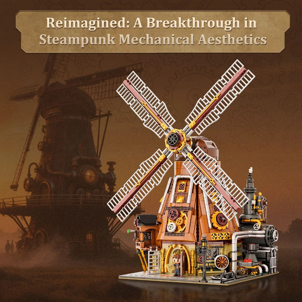 Pantasy Steampunk Windmill Workshop (85026) building set - view 3