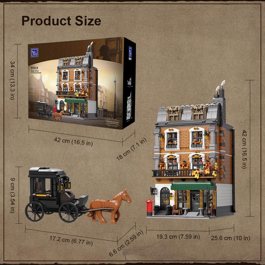 Pantasy x Sherlock Holmes Baker Street 221B Apartment (85014) building set - view 8