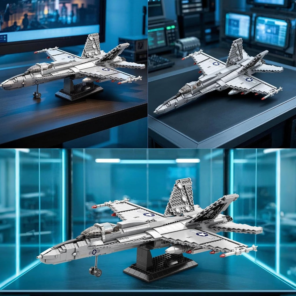 Reobrix F18 Hornet Strike Fighter (33022) building set - view 4