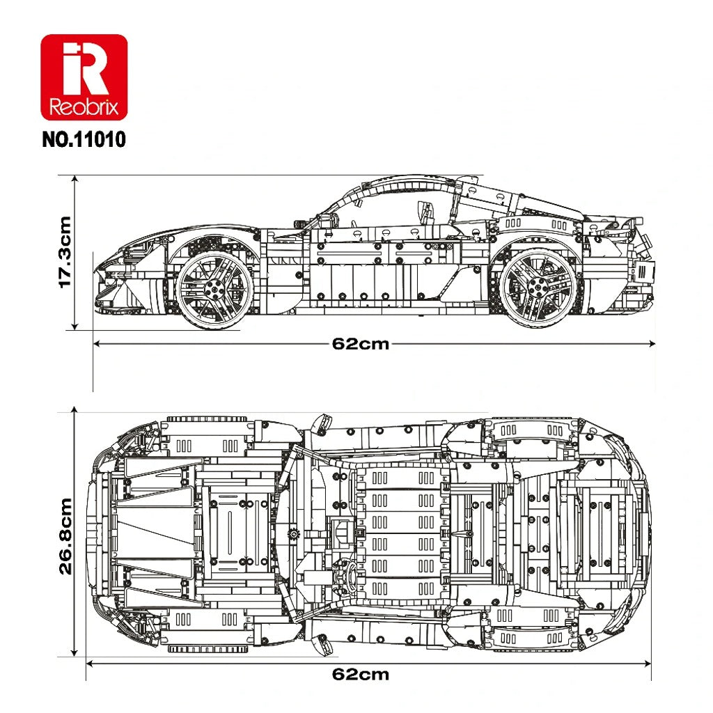 Reobrix Maserati GranTurismo (11010) building set - view 2