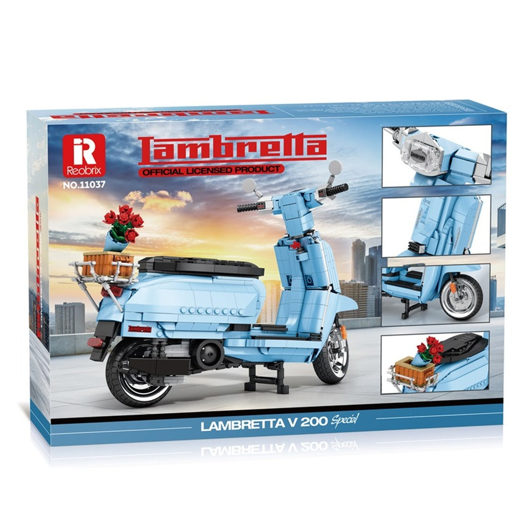 Reobrix Retro Scooter Blue (11037) building set - view 3