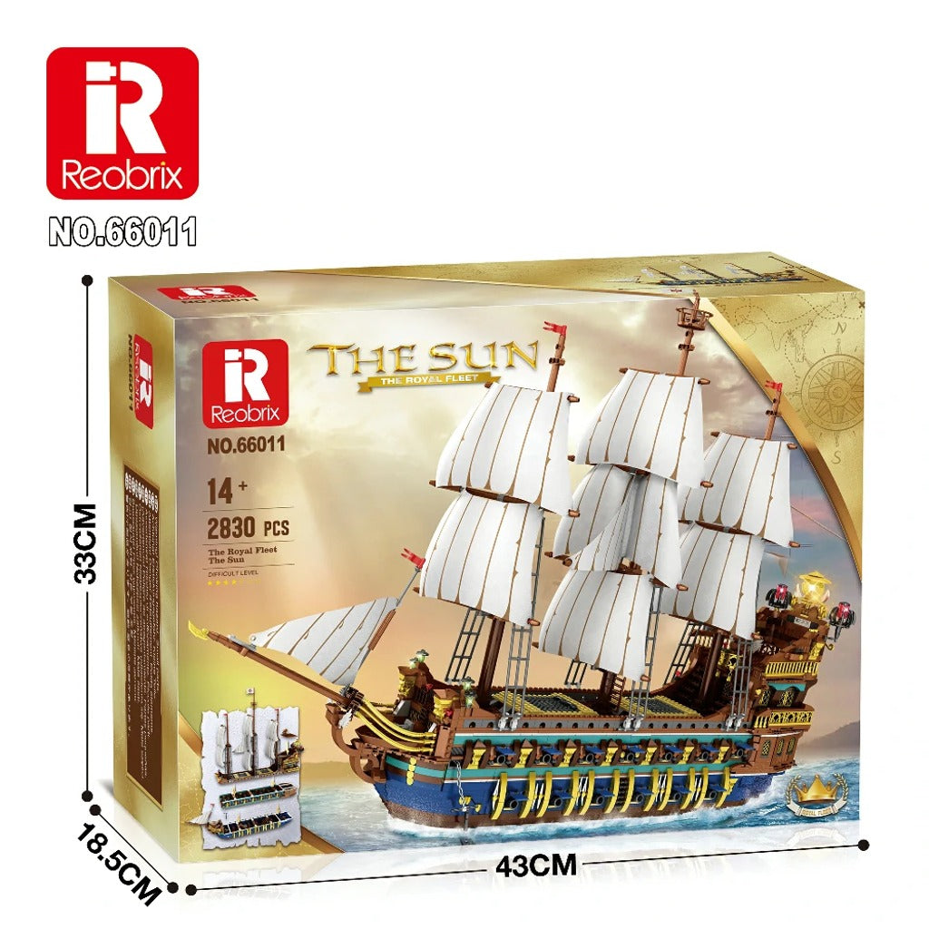 Reobrix The Royal Fleet: The Sun (66011) building set